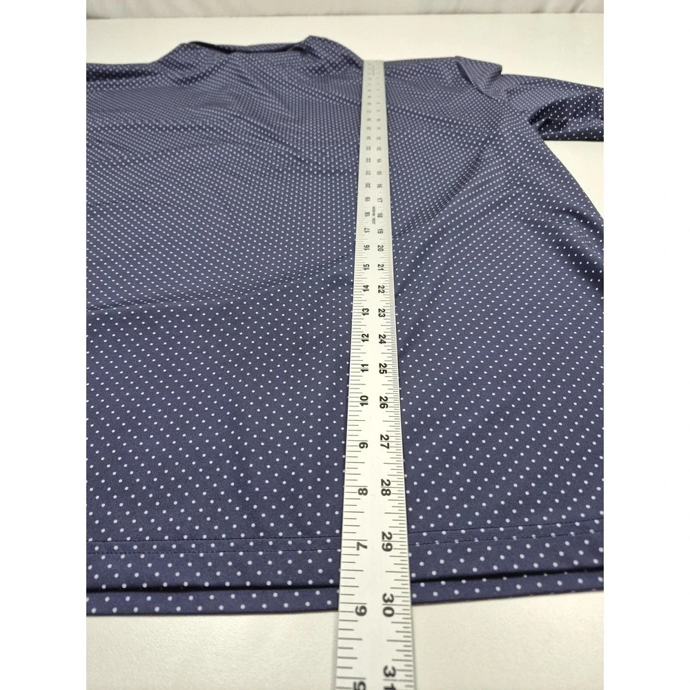 Polo Ralph Lauren Polo Shirt Mens 2XB Big Blue Polka Dot Golf Performance